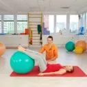 Cvičení na gymnastickém míči - Uvolnění beder - kroužky