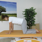 Protažení hýždí vsedě