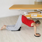 Cvičení dle Klappovy metody - chůze po kolenou s prodloužením trupu